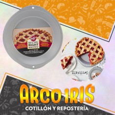 Molde Para Pay - Tartas- 22.8 X 3.17 Cm - Recipe Right-tartera Antiaderente Wilton