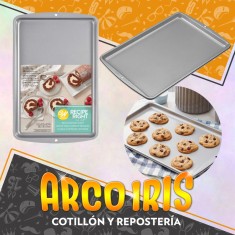 Molde Para Hornear Mediano 38.7 X 26 X 1.9 Cm - Recipe Right Placa Antiaderente Wilton