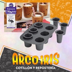 Molde Copitas De Galleta 6 Cavidades - Sweetshooters-juego Para Copitas De Galleta Wilton