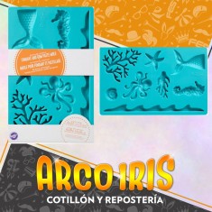 Silicona Molde Para Fondant Y Pasta De Goma Xu - Vida Marina/sirena Promo Precio Al 50 % Wilton