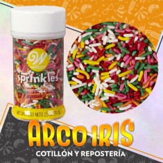 Sprinkles Rainbow Jimmies Multicolor X 70 Gr - Pascuas Wilton