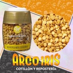 Sprinkles Confeti Dorado X 60 Gr - Pascuas Glod Crowns Perlas De Azucar Wilton