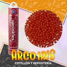 Sprinkles Perla 6 Mm Rojo X 51 Gr - Pascuas Jumbo Nonpareils Wilton