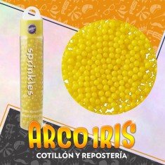 Sprinkles Perla 6 Mm Amarilla X 51 Gr - Pascuas Jumbo Nonpareils Wilton