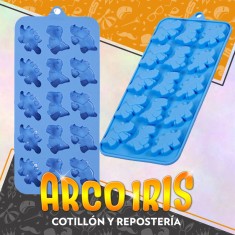Silicona Molde Para Bombones Con 15 Cavidades - Dinosaurios Wilton