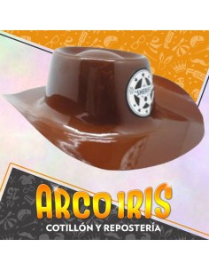 Gorro Cowboy Plastico Marron/negro Xu - Sheriff Gape