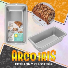 Teflon Molde Budin 21.6 X 11.4 X 6.35 Cm - Molde De Hogaza Mediano Wilton