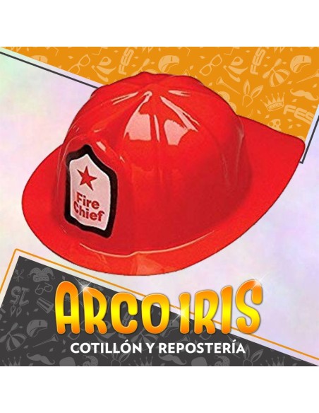 Casco Bombero Xu - Plastico Rojo Con Calco Cat2 Termoformado Sin Pechera Gape