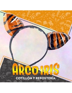 Vincha Plastica Orejas Tigre X 6 - Gape