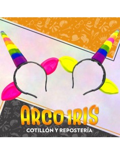 Vincha Plastica Unicornio Fluo X 6 - Gape