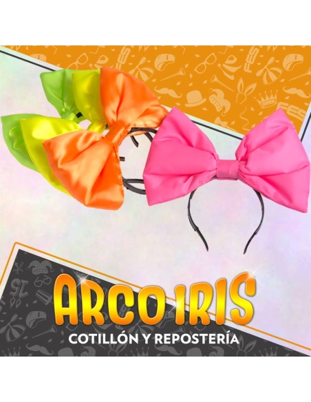 Vincha Mono Tela Gigante Xu - Liquidacion Lunares/fluo/rosa/rayas Gape