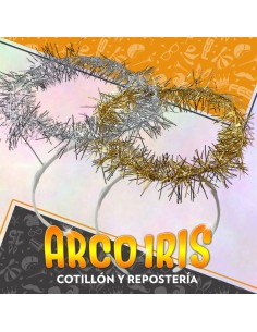 Vincha Angel Lameta X 12 - Oro/plata Gape