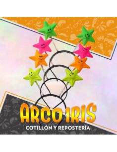 Vincha Resorte Estrella Fluo X 6 - Gape