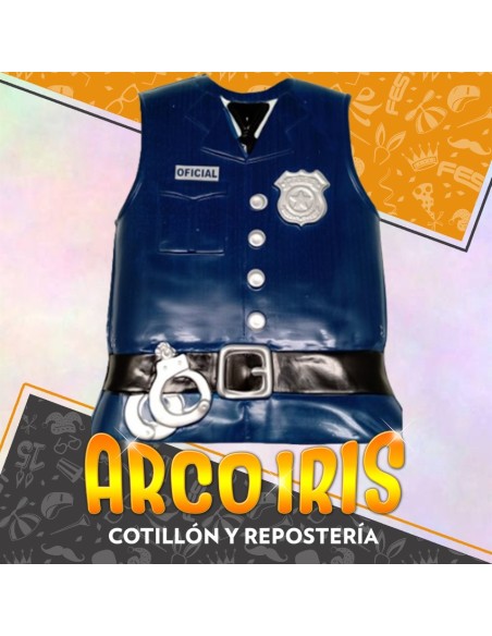 Pechera Policia Plastica X 6 - Sin Gorro Gape