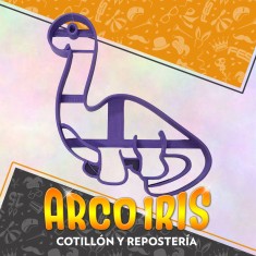 Cortante Cookies Broncosaurio 2 - Plastico Violeta Dinosaurio