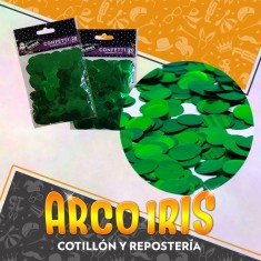 Confeti Circulos Verde Metal X 20/25 Gr Dilax