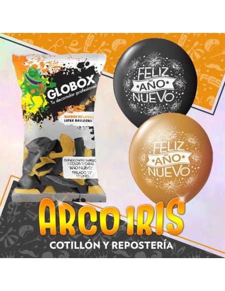 Globo Perlado 12 X 12 - Ano Nuevo Navidad Globox