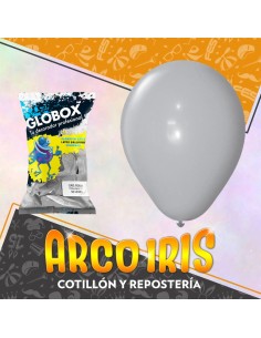 Globo Estandar 12 X 50 - Gris Perla Navidad Globox