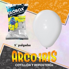 Globo Perlado 5 X 50 Blanco - Dilax