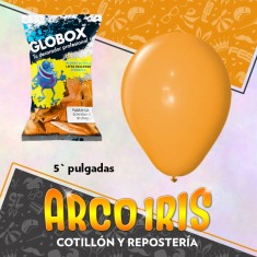 Globo Perlado 5 X 50 Naranja - Globox Dilax