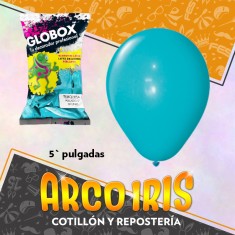 Globo Perlado 5 X 50 Turquesa - Dilax
