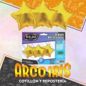 Mylar 18 Estrella Dorada Liso Metal X 10 - 46 Cm Globo Metalizado Papel Dilax