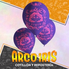 Encanto Globos Premium X 6 Latex 12 Impresion Total