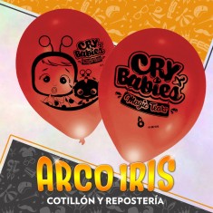 Cry Globos Latex X 15 - Babies Bebes Llorones