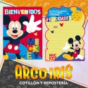 Mickey Afiche Bienvenido Con Recordatorio Xu