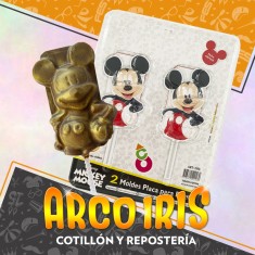 Mickey Placas Paleta X 2 Moldes - Blister Pascua