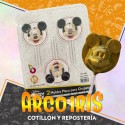 Mickey Placas Chupetin Redonda X 2 Moldes - Blister Pascua