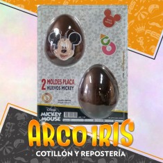 Mickey Placas Huevos N.10 X 2 Moldes - Blister Pascua