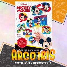 Mickey Foto Booth X 12 - Adorno Para Foto