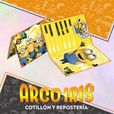 Minions Invitacion X 10