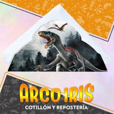 Jurassic Servilletero Con 15 Servilletas World