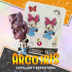 Minnie Placas Paleta X 2 Moldes - Blister Pascua