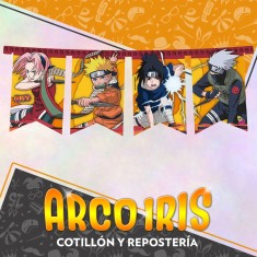 Naruto Banderin Feliz Cumpleanos Xu - Articulado