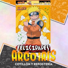 Naruto Afiche Feliz Cumple/felicidades Xu