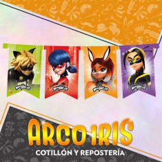 Miraculous Banderin Feliz Cumpleanos Xu - Articulado