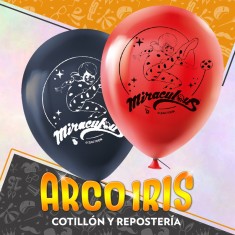Miraculous Globos Latex X 15