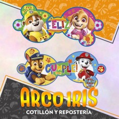 Paw Patrol Banderin Feliz Cumpleanos Xu - Articulado