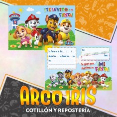 Paw Patrol Invitacion X 10