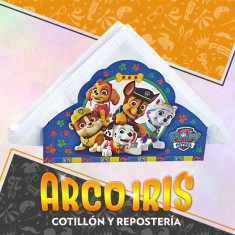 Paw Patrol Servilletero Con 15 Servilletas