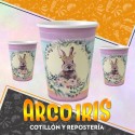 Pascua Vasos X 8 Conejito Polipapel