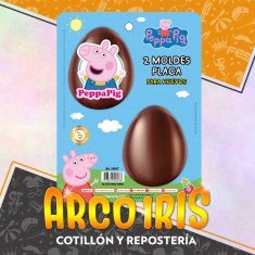 Peppa Pig Placas Huevos N.10 X 2 Modelos - Blister Pascua
