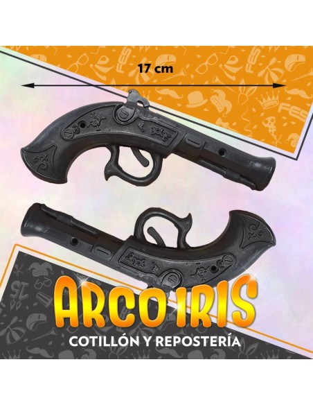 Trabuco Pirata Plastico X 2 17 Cm Halloween Nacional Mic Mac