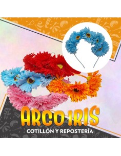 Vincha Gerbera Xu +6-10% Promo Por Cantidad Primavera Color/multicolor Hawaiana