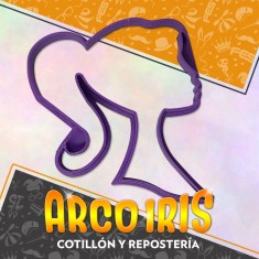 Cortante Cookies Silueta Barbie Xu