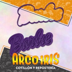 Cortante Cookies Logo Barbie Xu