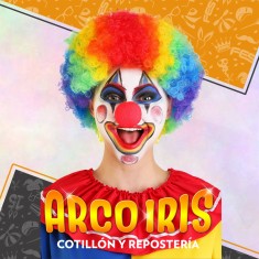 Peluca Payaso Multicolor Xu - Cat2 Party Store